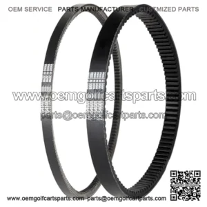 Golf Cart Clutch Drive Belt & Starter Generator Belt for EZGO TXT/Medalist/Workhorse Cushman Express ST 4 Cycle Gas 1994 UP with Robins Motors, OEM# 72054G01, 72024G01, 72025G01, 26414G01
