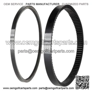 Golf Cart Clutch Drive & Starter Belts Kit for EZGO TXT, Medalist, Workhorse 1994-2013 with Robin 295/350cc 4 Cycle Engines, OEM# 72054G01 26414G01 72025G01 26414G01 630587