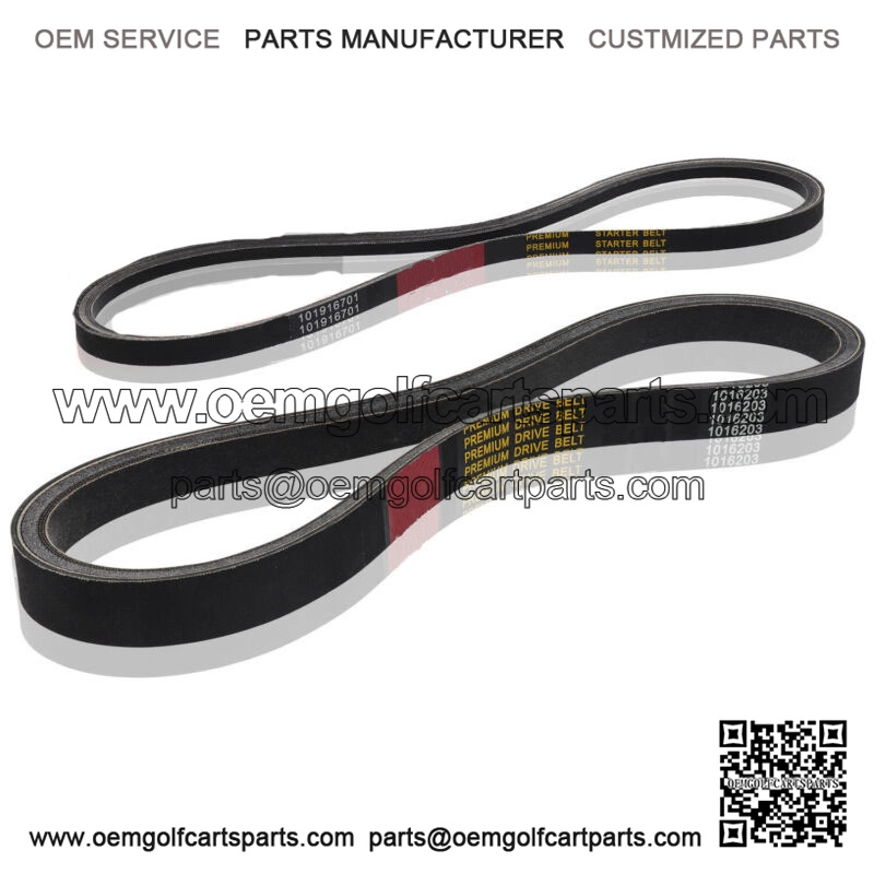 Club Car Clutch Drive & Starter Generator Belts 1997-Up DS & 2004-Up Precedent
