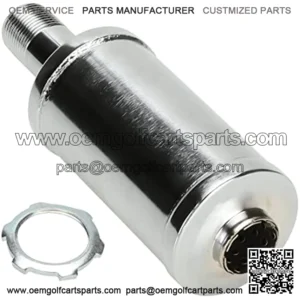 Exhaust Muffler Silencer for Predator 196cc 212cc 420cc CT200u CT200u-ex BT200x CC100x CT100u Mini Bike Go Kart KT196 Massimo Baja MB200 MB165 GX160 GX200 Clone Engine Performance Parts Silver