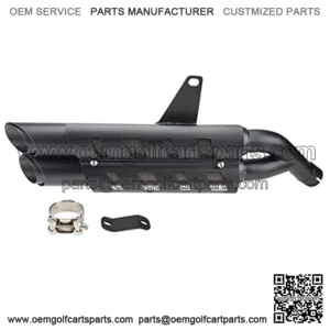 Motorcycle Exhaust Slip-on Muffler Pipe Tube with Heat Shield Cover Kit for CMX 300 CMX 500 Rebel 2017-2021 Black