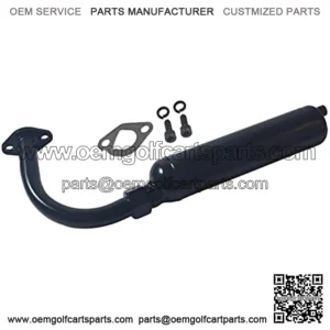 Black Exhaust Pipe Muffler Jet Kit For Predator 212cc 196cc 6.5Hp GX160 GX200 KT196 CK196 Hammerheat 80t Manco Go Kart Trailmaster MB200 Mini Bike