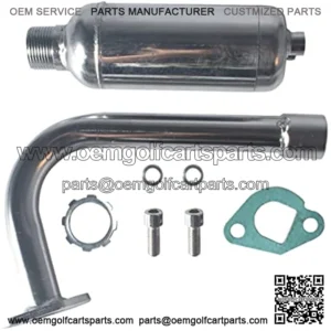 Exhaust with Muffler for Predator 212cc 196cc 6.5HP Go Kart Mini Bike for Coleman CT200U BT200X CT200u-ex Mini Bike for Honda GX160 GX200 Go Kart