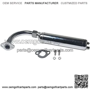 Silver Exhaust Pipe Muffler Jet Kit For Predator 212cc 196cc 6.5Hp GX160 GX200 KT196 CK196 Hammerheat 80t Manco Go Kart Trailmaster MB200 Mini Bike