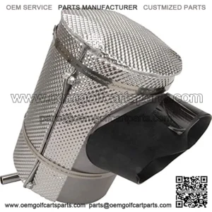 Design Engineering 010386 Golf Cart Muffler Shield for Yamaha G29 (2015-up),Black