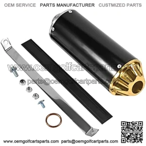 28mm Exhaust Muffler for CRF50 XR50 KLX SSR Thumpstar TTR YCF Lifan Apollo dbx18 50cc 70cc 90cc 110cc 125cc Chinese Pit Dirt Bike Parts (Yellow)