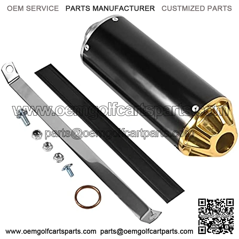 28mm Exhaust Muffler for CRF50 XR50 KLX SSR Thumpstar TTR YCF Lifan Apollo dbx18 50cc 70cc 90cc 110cc 125cc Chinese Pit Dirt Bike Parts (Yellow)