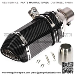 Universal Motorcycle Short Exhaust Muffler Carbon Gobo Slip On w/DB Killer 51mm
