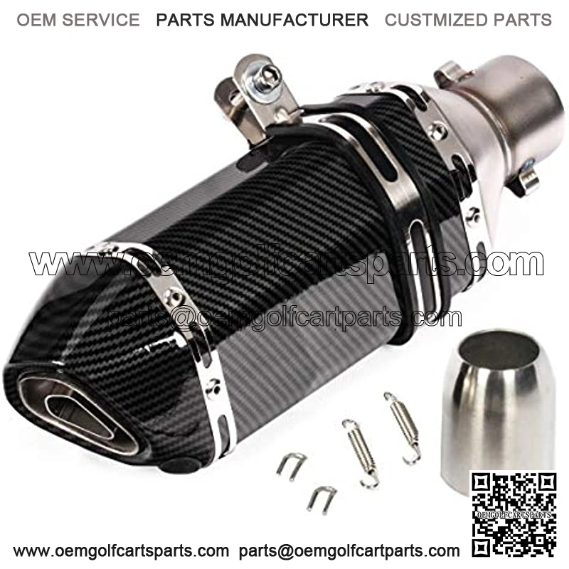 Universal Motorcycle Short Exhaust Muffler Carbon Gobo Slip On w/DB Killer 51mm