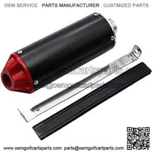 28mm Motorcycle Exhaust Muffler For 50cc 70cc 90cc 110cc 125cc CRF XR 50 KLX SSR Thumpstar TTR YCF Chinese Pit Trail Dirt Bike Parts Red