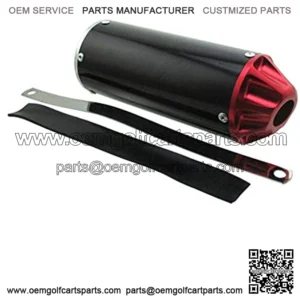 Aluminum 28mm Exhaust Muffler With Clamp For 50cc 70cc 90cc 110cc 125cc Pit Dirt Bike Mini Motocross Motorcycle CRF50 Coolster SSR Thumpstar