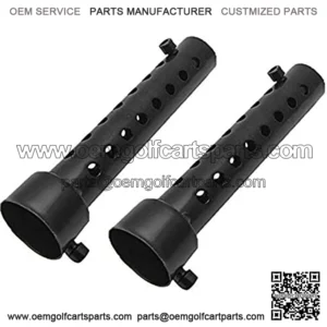 2PCS Universal 48mm Motorcycle Exhaust Silencer Motorbike Muffler Can Insert Baffle Silencer DB Killer Removable(Black)