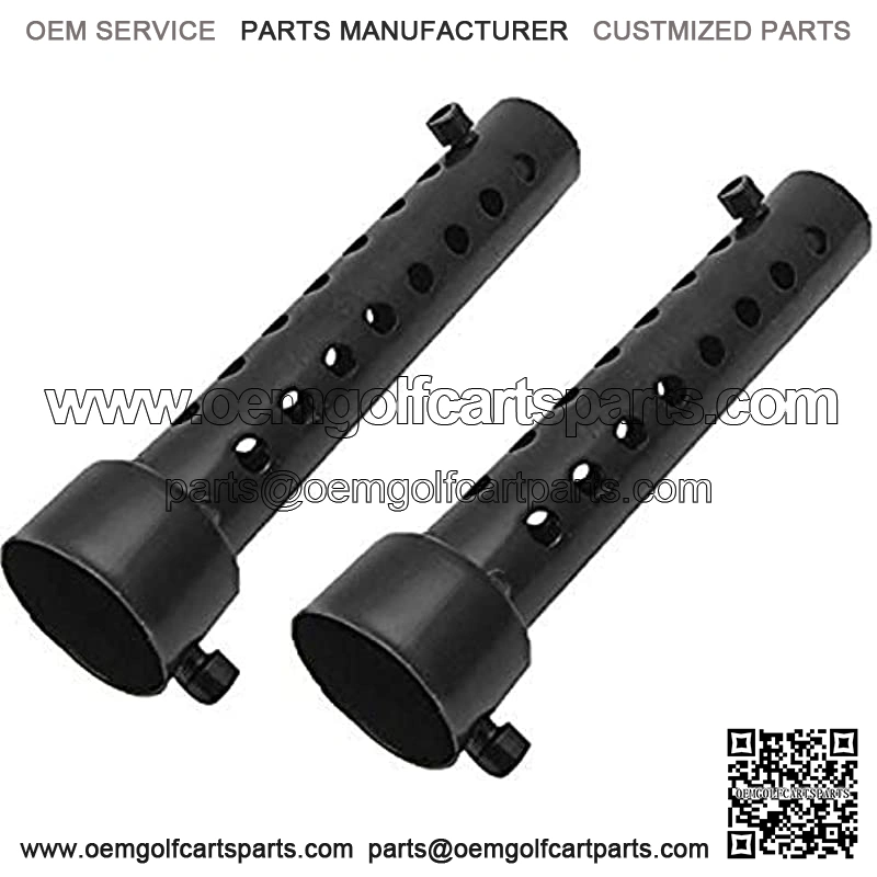 2PCS Universal 48mm Motorcycle Exhaust Silencer Motorbike Muffler Can Insert Baffle Silencer DB Killer Removable(Black)