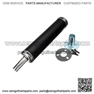 Universal metal 22MM Motorcycle Racing Exhaust Muffler Silence Silencer 2 Stroke Motorcycle Exhaust Pipe Muffler (Black)
