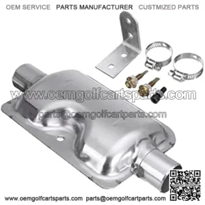 Exhaust Pipe Muffler Silencer,24mm Parking Air Heater Exhaust Muffler Diesel Parking Heater Muffler Pipe Clamp