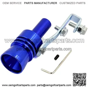 Blue Turbo Sound Whistle Muffler Exhaust Pipe Simulator Whistler XL Type