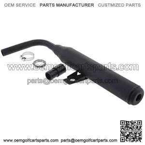 Metal 40mm Motorcycle Racing Exhaust Muffler Silence Silencer Pipe Muffler for Yamaha PW50 PW 50 (Black)