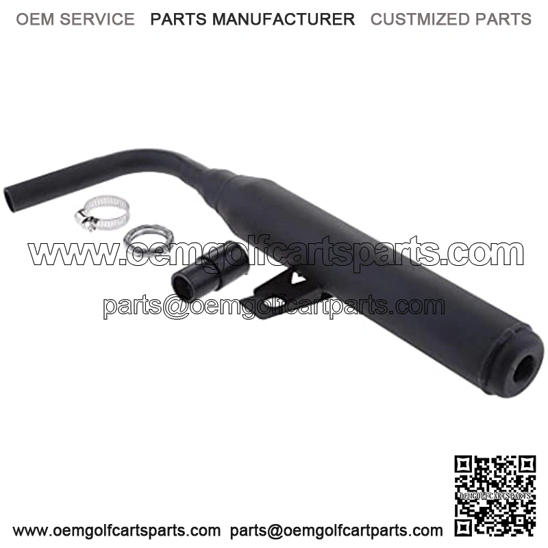 Metal 40mm Motorcycle Racing Exhaust Muffler Silence Silencer Pipe Muffler for Yamaha PW50 PW 50 (Black)
