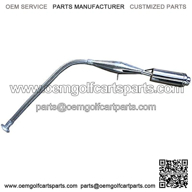 Stainless Steel Pipe Muffler FOR GAS MOTORIZED BICYCLE 80cc
