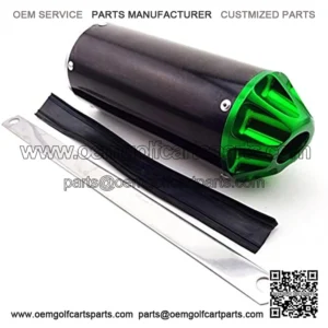 Aluminum Green 28mm Exhaust Muffler For 50cc 90cc 110cc 125cc CRF50 XR50 KLX110 SSR Thumpstar Chinese Pit Dirt Bike Motorcycle