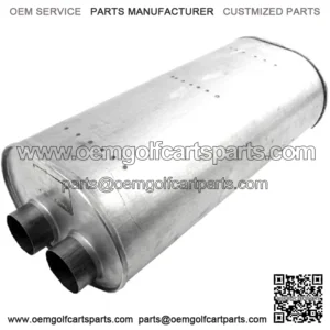 Quiet-Flow SS, Aluminized, Specific Fit, Inlet - 3 Offset, Outlet - 3 Offset
