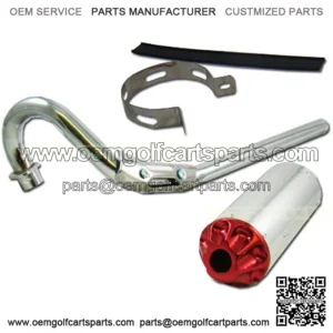 HIGH PERFORMANCE AFTERMARKET Red Racing Muffler Exhaust Pipe System FOR CRF50 XR50 XR CRF 50 70 or Similar Pit Dirt Bikes