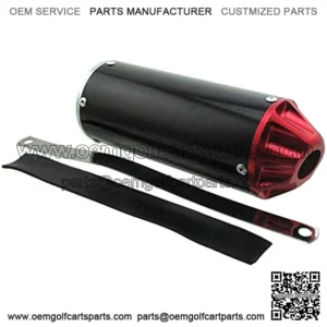Aluminum Red 28mm Exhaust Muffler For 50cc 70 90cc 110cc 125cc CRF50 XR50 KLX SSR Thumpstar Lifan Chinese Pit Trail Dirt Bike