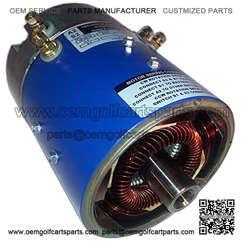 Golf Cart Motors - Club Car Motors (Series) - 170-003-0002-22 MPH - 10% Less Torque (Gray Option) 48 or 36 volt Golf Cart Motors