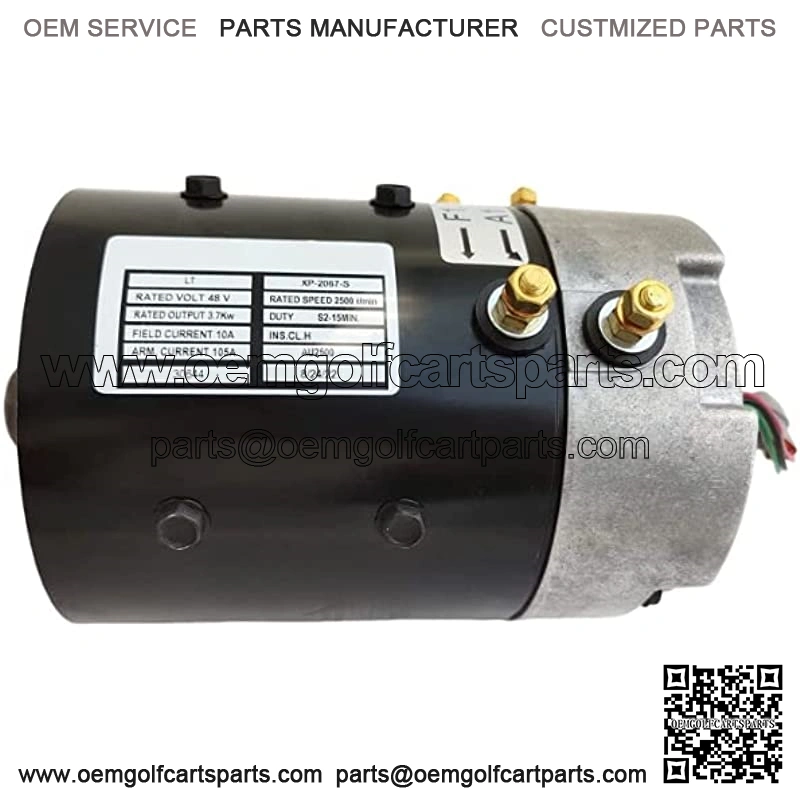 For SepEx Motor ZQS48-3.7-T-GN 103572501 1035725-01 102240102 3.7 KW Electric Vehicle Club Car Golf Cart 48V DC XP-2067-S Electric Drive Motor
