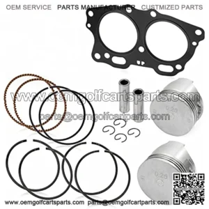 Piston & Ring 0.25mm Oversize Bore ANG Cylinder Head Gasket Compatible with EZGO Fuji Robin 295cc EH29C TXT 4 Cycle Gas Golf Cart MCI Engine 1991-2008 OEM 26607-G01 26608-G0
