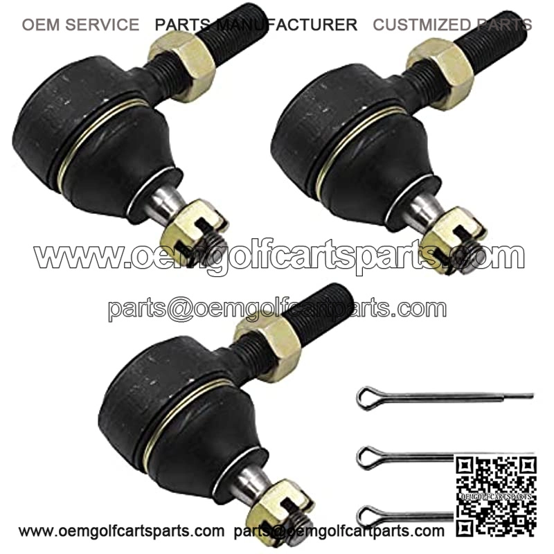 1409KMT Club car Tie Rod End Kit Fits Club car DS 1976-2008 Gas and Electric Golf Cart,Left-Hand and Right-Hand Thread Ball Joint 7540,7539