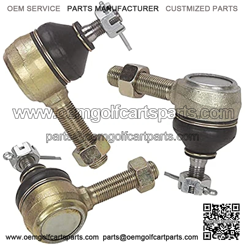 3 Set Golf Cart Ball Joint Tie Rod End for Club Car DS 1976-2008 Gas & Electric,Left-Hand & Right-Hand Thread Ball Joint, OEM# 7539 7540