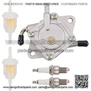 Physeed 1014523 Fuel Pump Replacement for Club Car Gas Golf Cart DS & Precedent from 1984 to present 290FE & 350FE Kawasaki Engines