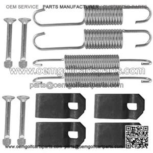 Club Car Brake Shoes Spring Kit Fit 1980 UP DS & Precedent Club Car Brake Kits Golf Carts Brake Shoes Kit Gas/Electric 1018163-01,1011466