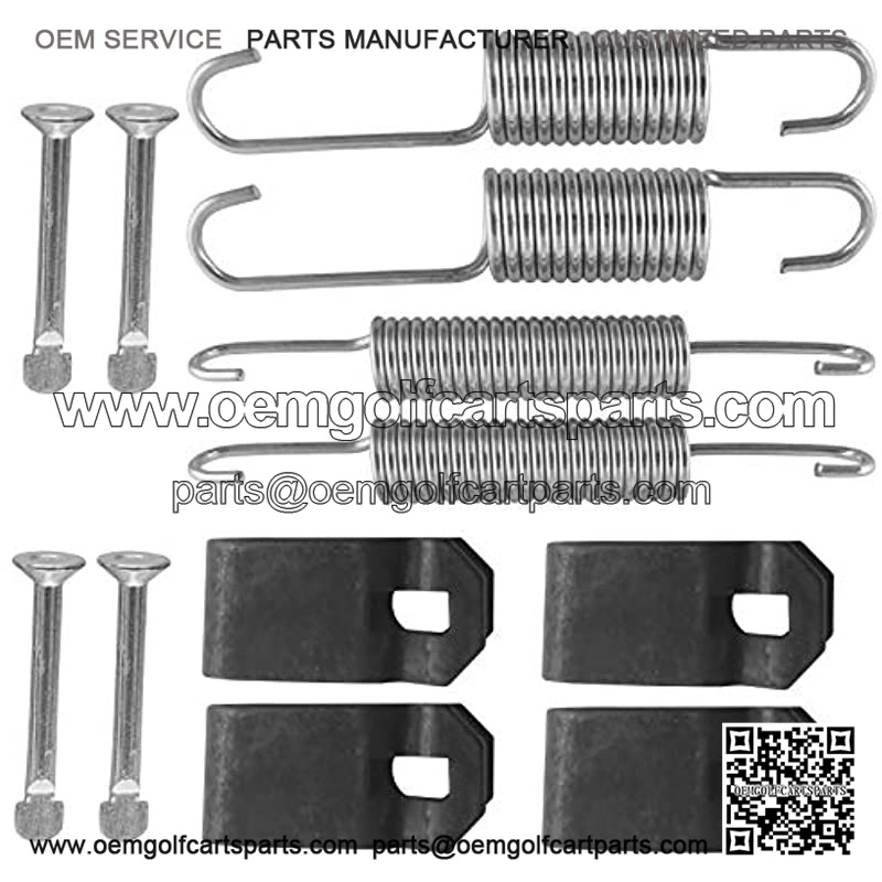 Club Car Brake Shoes Spring Kit Fit 1980 UP DS & Precedent Club Car Brake Kits Golf Carts Brake Shoes Kit Gas/Electric 1018163-01,1011466