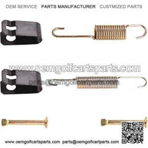 Golf Cart Brake Shoes Spring Kit for Club Car,Brake Parts for Club Car DS (1981Up) and Precedent Gas/Electric. Part No 1018163-01, 1011466