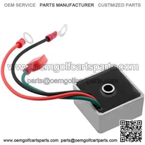 Golf Cart Voltage Regulator for EZGO TXT/RXV/Medalist/Workhorse Gas Models, Also Fits Club Car 1984-1991, Columbia/ParCar 1982-1994, Replaces OEM # 27739-G01, 435-203