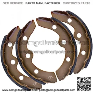 Golf Cart Brake Pads Shoes for Club Car DS & Carryall 1981-1994 Models, Manual Adjust, Replaces OEM # 1011463, 1011296, 1011433, 1015757, 101880701, (4 Long)