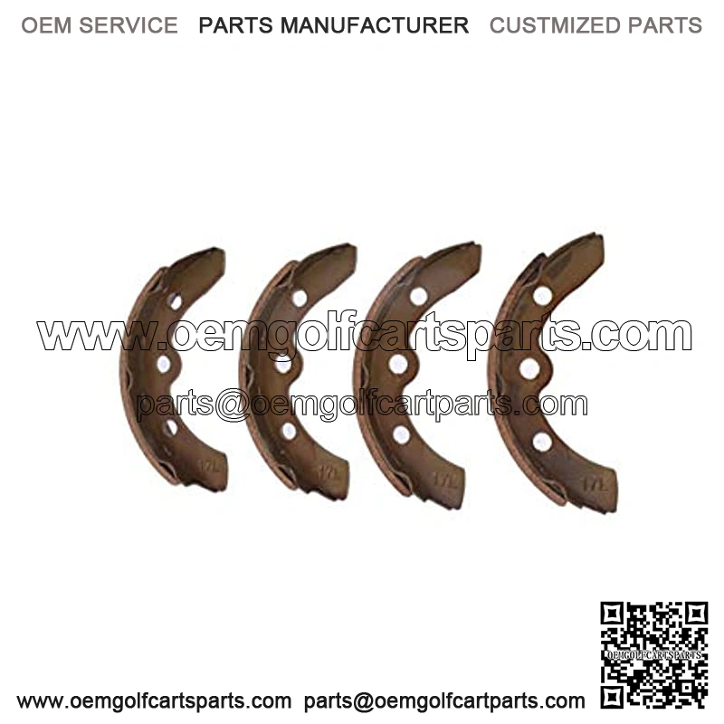 Set of 4 Golf Cart Brake Shoes Replacement for Club Car DS Gas and Electric 1981-1994 1011463