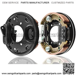 Golf Cart Brake Assembly with Brake Shoes 2 PCS for EZGO TXT PDS Medalist 1996-up Yamaha G14 G16 G19 G20 G21 G22 Driver and Passenger Side 70998-G02 70998-G01 70998-G02