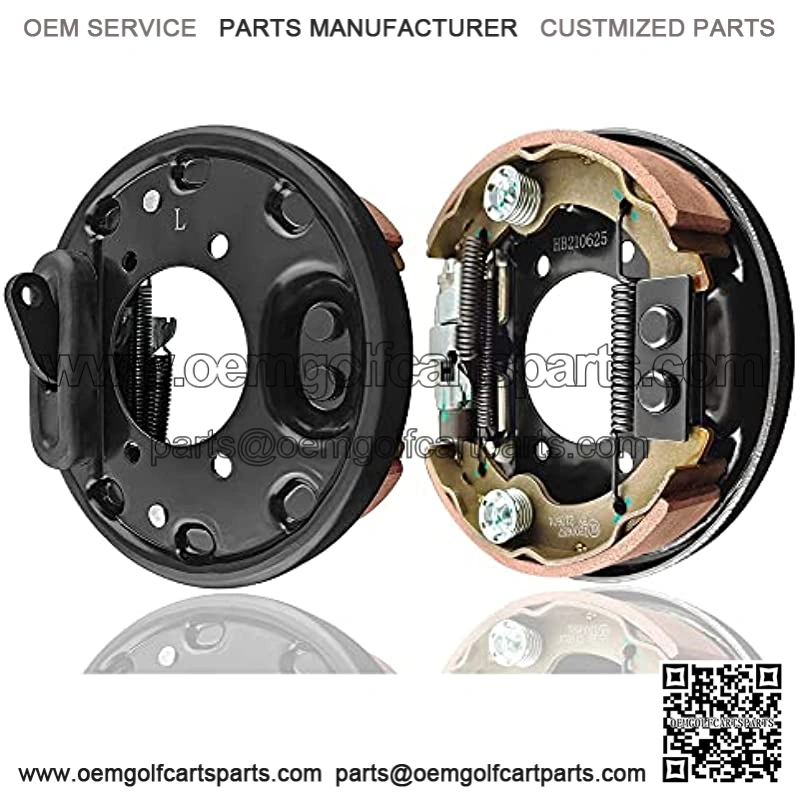 Golf Cart Brake Assembly with Brake Shoes 2 PCS for EZGO TXT PDS Medalist 1996-up Yamaha G14 G16 G19 G20 G21 G22 Driver and Passenger Side 70998-G02 70998-G01 70998-G02