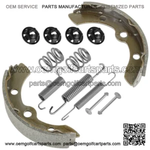 Brake Shoe & Spring Kit For Club Car Gas & Electric 1995-up DS & Precedent