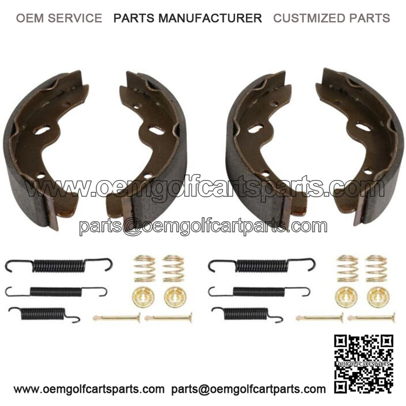 Golf Cart Brake Shoes With Spring Kit For EZGO TXT Medalist 1997+, Gas RXV 08+