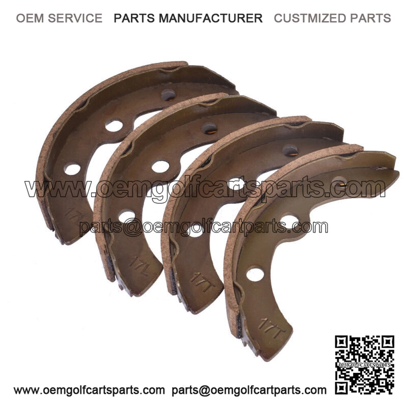 For Club Car DS G&E 1995-up & Precedent 2004+ Golf Cart 4 Brake Shoes Pads