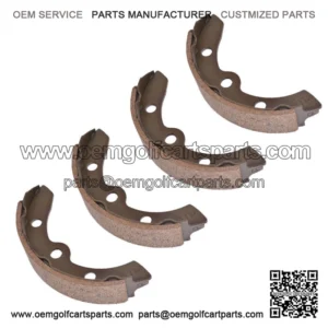 Set Of 4 Rear Brake Shoes For Club Car Golf Cart 1981-1994 G&E Models #1011463