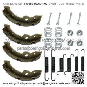 Brake Shoes w/Springs Pins Kit fit Golf Cart E-Z-GO Yamaha Gas Electric 1993+