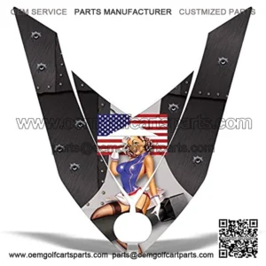 AMR Racing Snowmobile Graphics kit Sticker Decal Compatible with Rev XP 2008-2012 Hood - T-Bomber Black