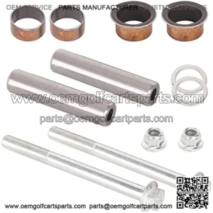 Golf Cart Spindle Assembly Repair Kit fit EZGO RXV 2008-UP & EZGO TXT/PDS 2001-UP, Include Spindle Bushings, King Pin Tubes,Claw Copper Sleeves and Washers,OEM# 70745-G01,614034,70648-G01