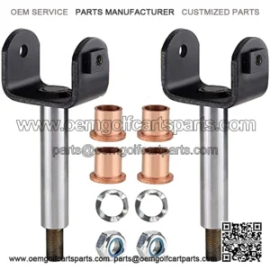 Complete Front End King Pin Kit for Club Car Precedent 2004-up Gas/Electric Golf Cart, OEM# 102287201 103638601 103638801