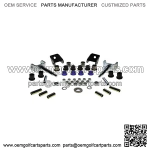 Club Car DS Golf Cart Front End Repair Kit, Bushings, Clevis, King Pins - Fits 1